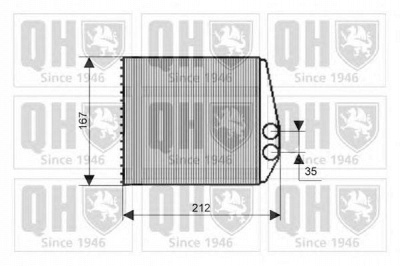 QUINTON HAZELL qhr2177 -  Теплообменник, отопление салона